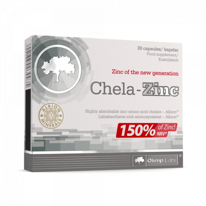 фото Olimp labs витаминный комплекс c цинком chela-zinc 30 капсул