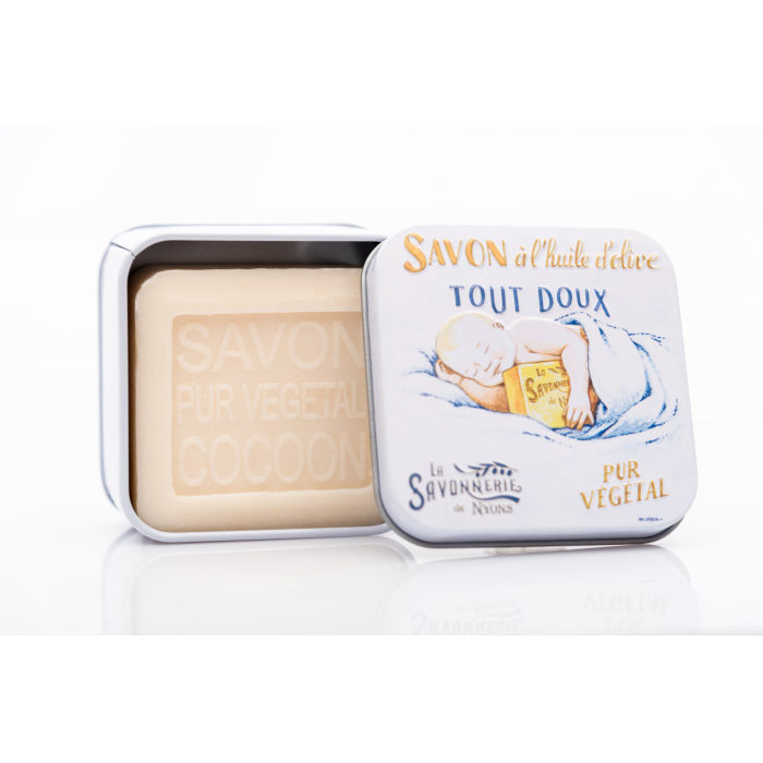 

La Savonnerie de Nyons Мыло с шелком в металлической коробке Спящий ребенок 100 г, Мыло с шелком в металлической коробке Спящий ребенок 100 г