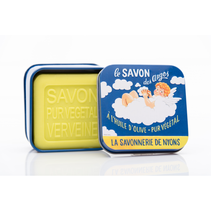 

La Savonnerie de Nyons Мыло с вербеной в металлической коробке Ангел 100 г, Мыло с вербеной в металлической коробке Ангел 100 г