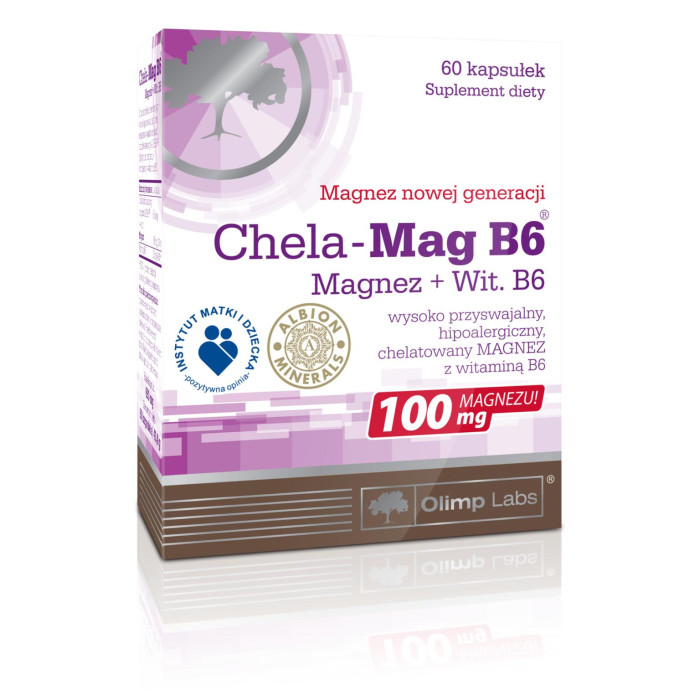 фото Olimp labs витаминный комплекс с магнием в6 chela-mag b6 60 капсул