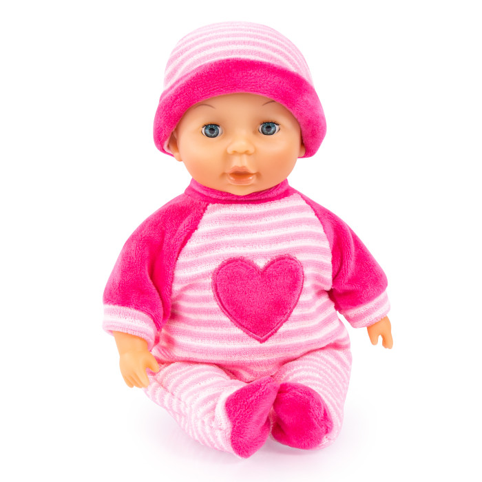 Купить Куклы и одежда для кукол, Bayer Малыш в розовом костюмчике с сердечком 28 см