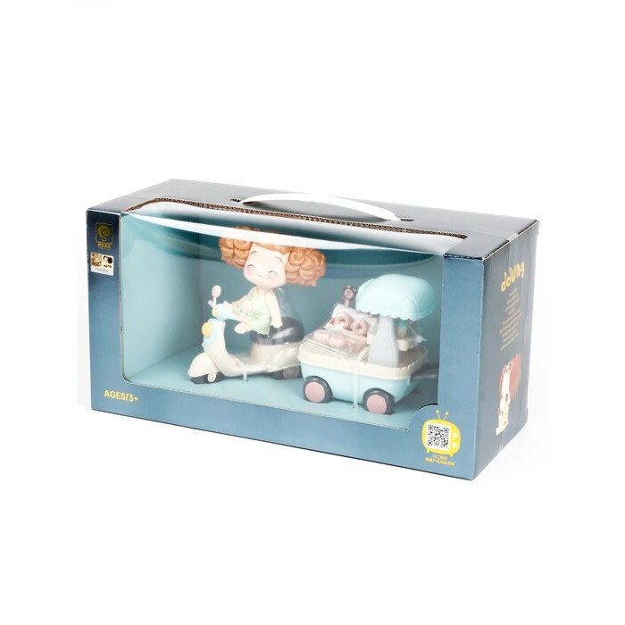 Ddung Игровой набор Вело-тележка с мороженым Кукла аксессуары