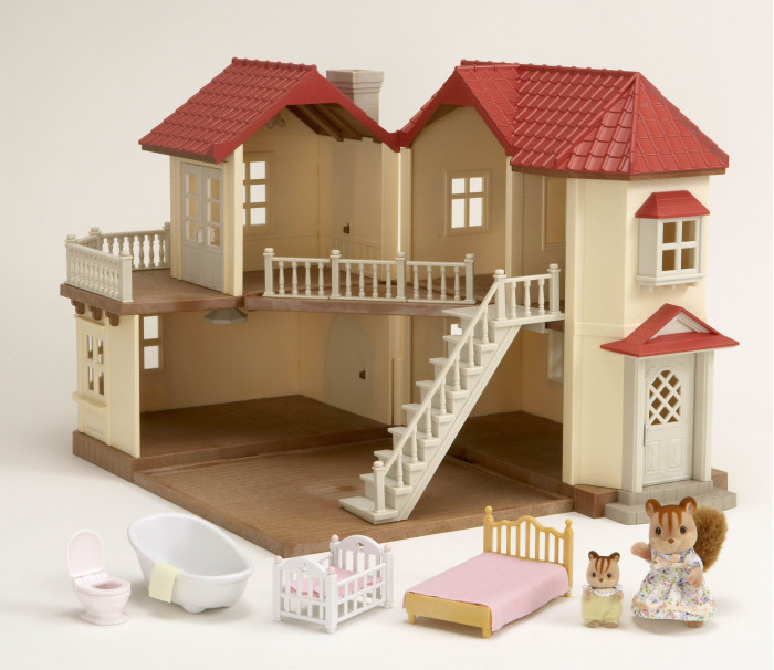Купить Кукольные домики и мебель, Sylvanian Families Набор Большой дом со светом с Белочками