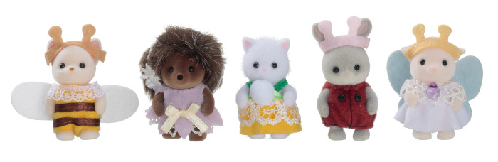 фото Sylvanian families игровой набор малыши в красочных костюмах