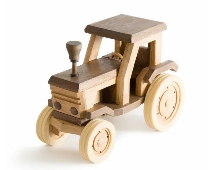 Деревянная игрушка Dubok Конструктор Трактор