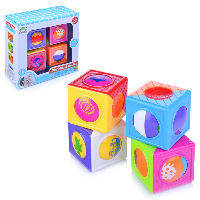 фото Развивающая игрушка кнр кубики roller blocks sl84837