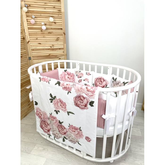 

Комплект в кроватку Fluffymoon Peonies (4 предмета), Peonies (4 предмета)