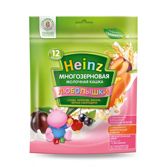 Здесь продается Каши Heinz Молочная Многозерновая каша Слива, морковь, вишня, черная смородина с 1 года 200 г Фото Каши Heinz Молочная Многозерновая каша Слива, морковь, вишня, черная смородина с 1 года 200 г