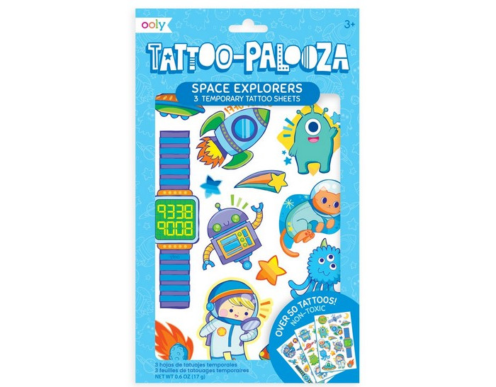 Ooly Переводные татуировки Исследователи космоса