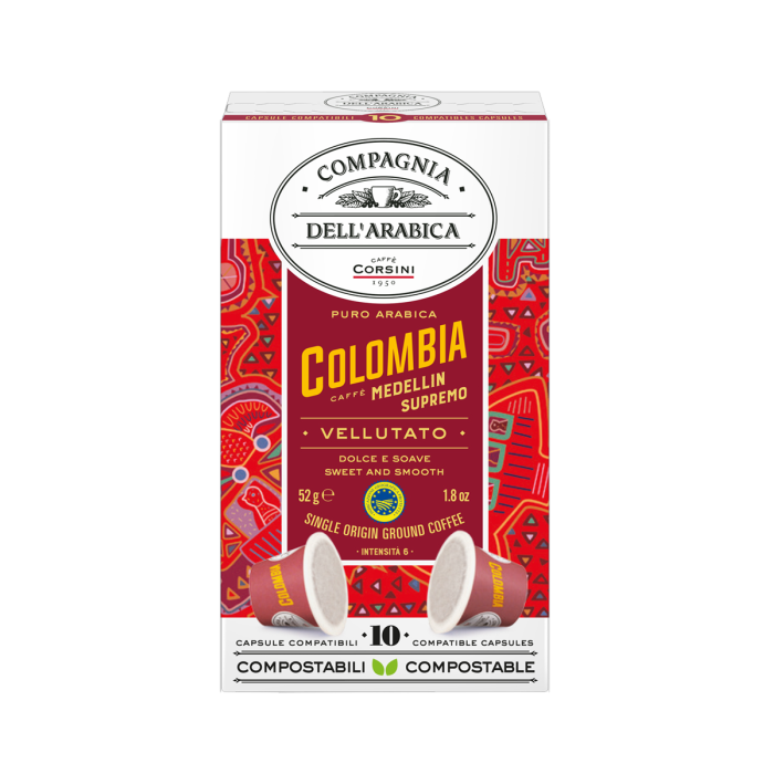 Compagnia Dell Arabica Капсулы Arabica Colombia Medellin Supremo для кофемашин Nespresso к/п 10х5,2 52 г