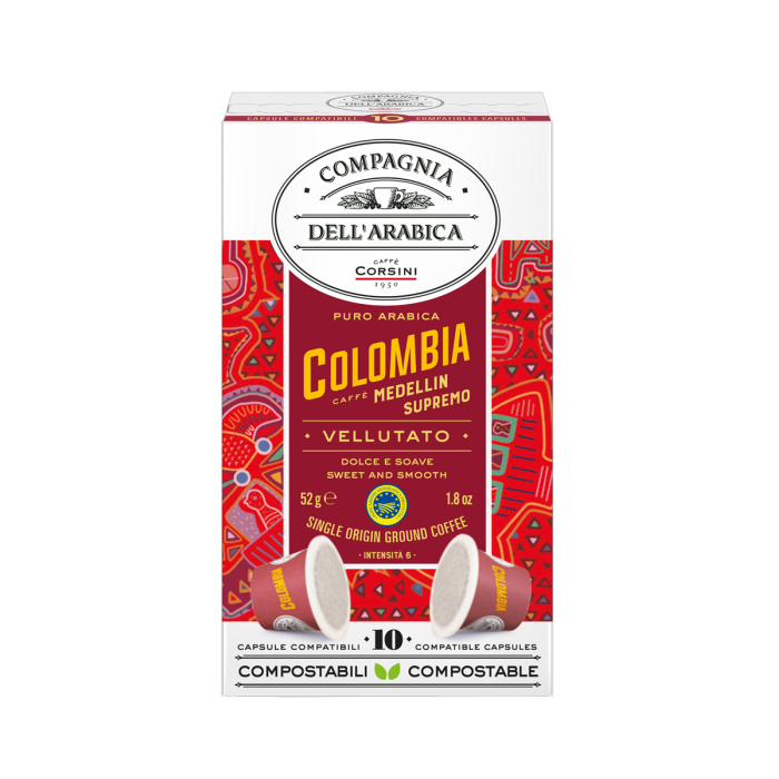 

Compagnia Dell Arabica Капсулы Arabica Colombia Medellin Supremo для кофемашин Nespresso к/п 10х5,2 52 г, Капсулы Arabica Colombia Medellin Supremo для кофемашин Nespresso к/п 10х5,2 52 г
