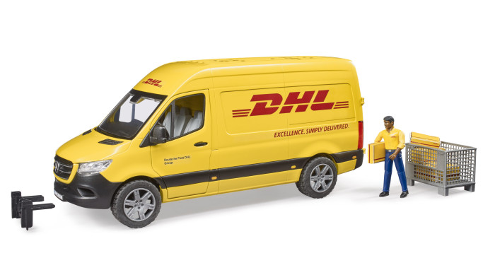 

Bruder Mercedes-Benz Sprinter Фургон DHL с фигуркой, Mercedes-Benz Sprinter Фургон DHL с фигуркой