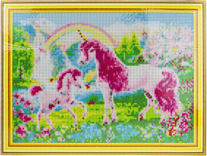 Купить Картины своими руками, 1 Toy Art Алмазная мозаика Единороги 30х40 см
