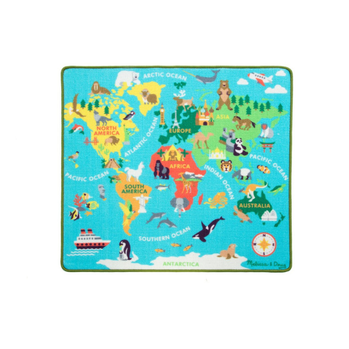 фото Игровой коврик melissa & doug мир 105х105 см