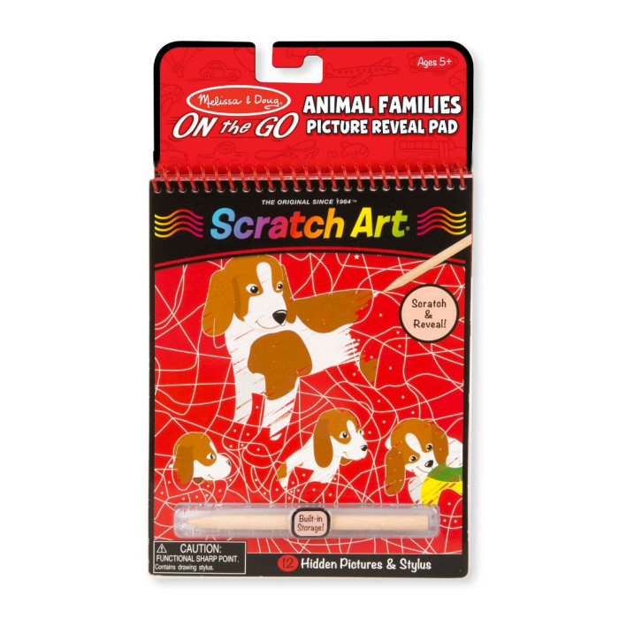 

Melissa & Doug Scratch Art Животные, Scratch Art Животные