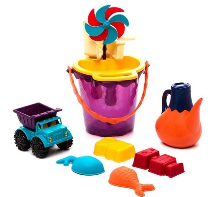 Battat B.Summer Игровой набор для песка в сумке фиолетовый