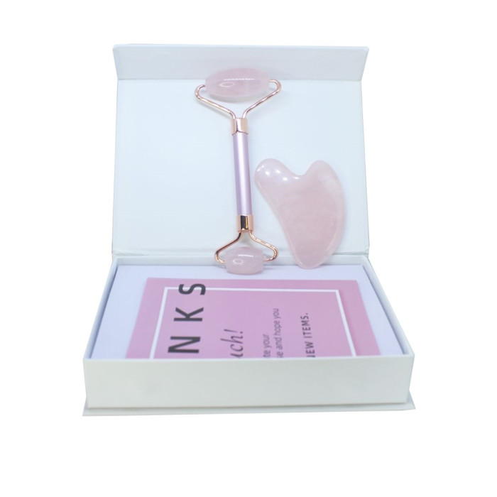 Funtasy Роликовый массажер и скребок Гуаша для лица F-YS804