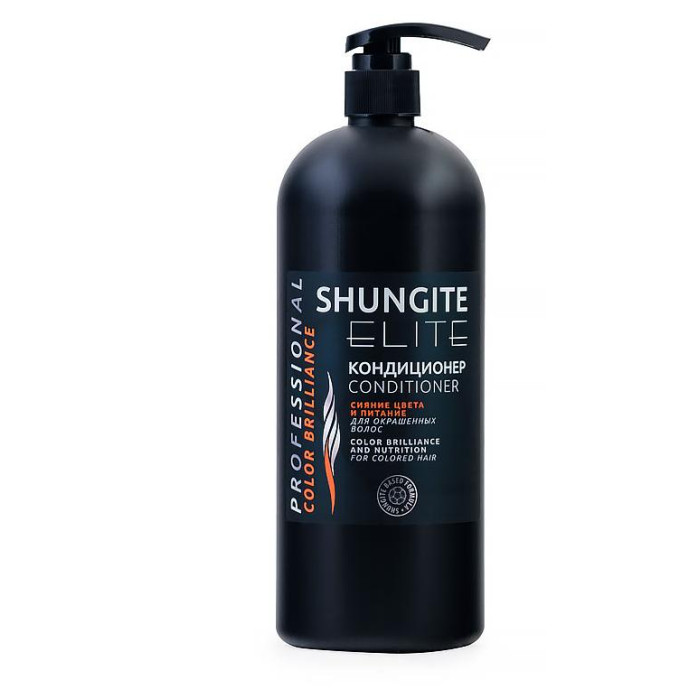 Shungite Профессиональный кондиционер Сияние цвета и питание Elite для окрашенных волос 1000 мл