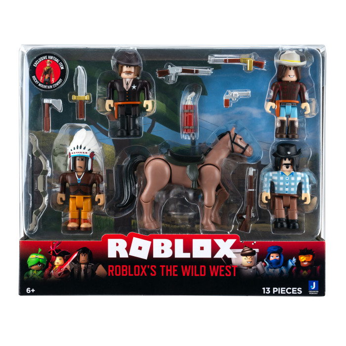 Игровые фигурки Roblox Игрушка фигурки героев The Wild West с аксессуарами
