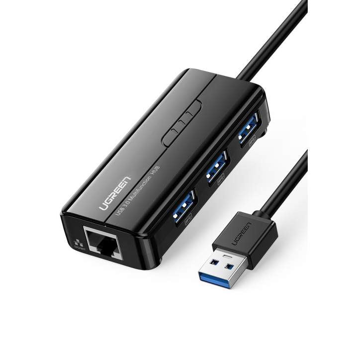 

Ugreen USB концентратор 4 в 1 (хаб), 3 x USB 3.0, RJ45 20265, USB концентратор 4 в 1 (хаб), 3 x USB 3.0, RJ45 20265