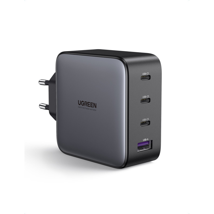 Ugreen Сетевое зарядное устройство USB A + 3 USB C 100W GaN Tech Fast Charger 40747