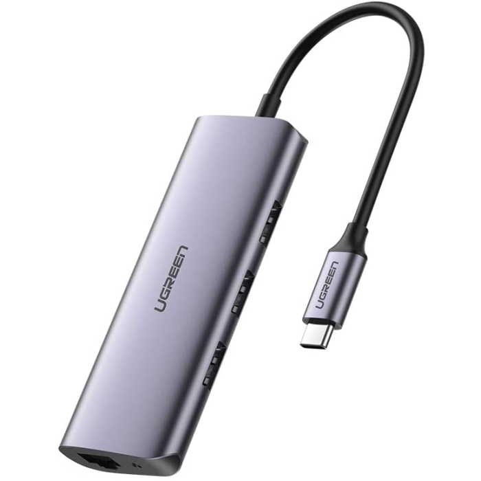 

Ugreen USB концентратор 4 в 1 (хаб), 3 x USB 3.0, RJ45 60718, USB концентратор 4 в 1 (хаб), 3 x USB 3.0, RJ45 60718