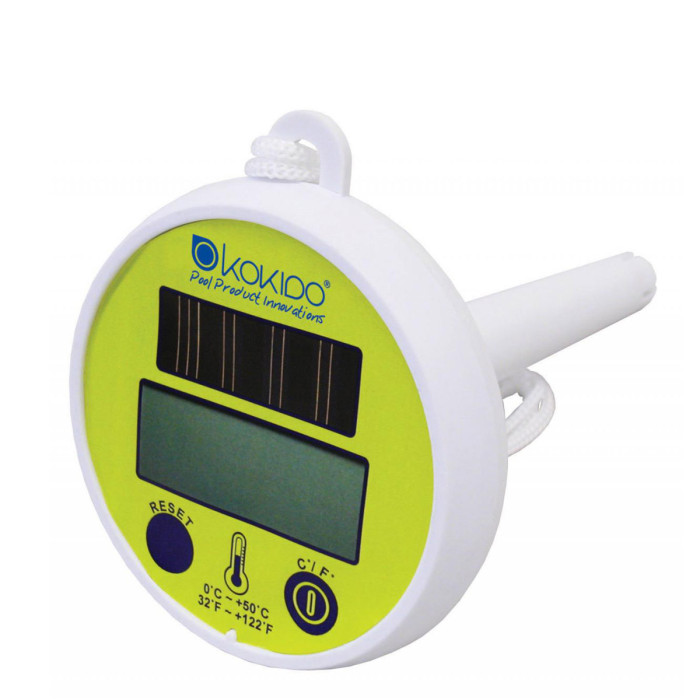 Kokido Термометр цифровой на солнечных батареях для измерения температуры воды в бассейне