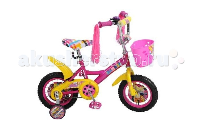 Велосипед двухколесный Navigator Barbie 12 KiteBarbie 12 Kite Велосипед двухколесный Navigator Barbie 12 KiteBarbie 12 KiteВелосипед Navigator Barbie 12 Kite - это хорошо собранный и надёжный велосипед для ребёнка. Модель подойдет для ребенка ростом 90-115 см. Детский велосипед с ярким дизайном и популярной лицензией Barbie. Велосипед оснащен багажником, звонком, мишурой на руле и корзиной для перевозки необходимых мелочей. Катание на велосипеде благоприятно влияет на здоровье, укрепляет мышцы, развивает зрение, учит ориентироваться в пространстве и принимать решения. Особенности: Тип: детский Материал рамы: сталь Амортизация: отсутствует Конструкция вилки: жесткая Конструкция рулевой колонки: неинтегрированная, резьбовая Диаметр колес: 12 дюймов Материал обода: алюминиевый сплав Двойной обод: нет Шатун: односоставной Возможность крепления боковых колес: есть Тип переднего тормоза: отсутствует Тип заднего тормоза: ножной Уровень заднего тормоза: начальный Количество скоростей: 1 Уровень каретки: начальный Конструкция каретки: неинтегрированная Тип посадочной части вала каретки: квадрат Количество звезд в кассете: 1 Количество звезд системы: 1 Конструкция педалей: платформы Конструкция руля: изогнутый Настройка положения руля: регулируемый подъем Материал рамки седла: сталь Комфорт: защита цепи, мягкая накладка на руле<br>