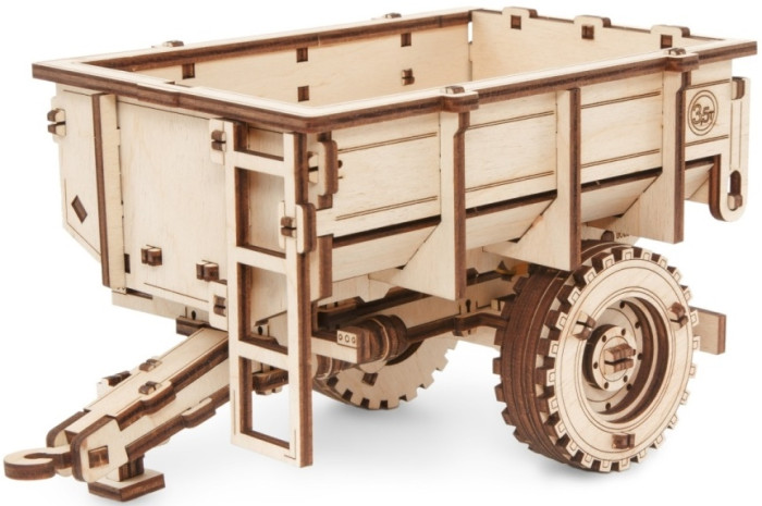 Сборные модели Eco Wood Art Сборная модель 3D EWA Прицеп к трактору Беларус 82/2022