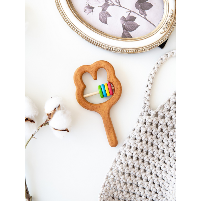 Деревянная игрушка Mag Wood Погремушка Зайчик