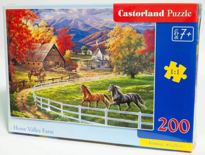  Castorland Пазлы Premium Лошадиная ферма (200 элементов)