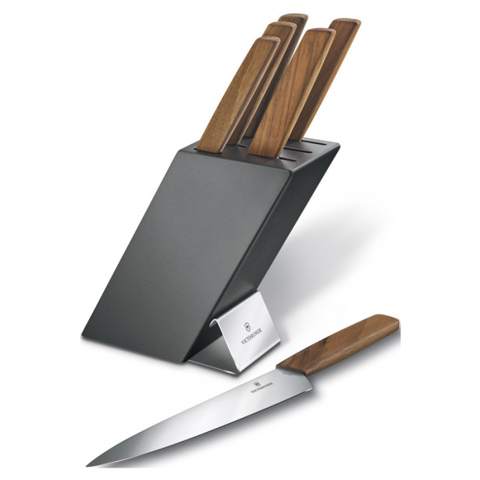 Выпечка и приготовление Victorinox Набор кухонных ножей Swiss Modern Cutlery Block 6 предметов