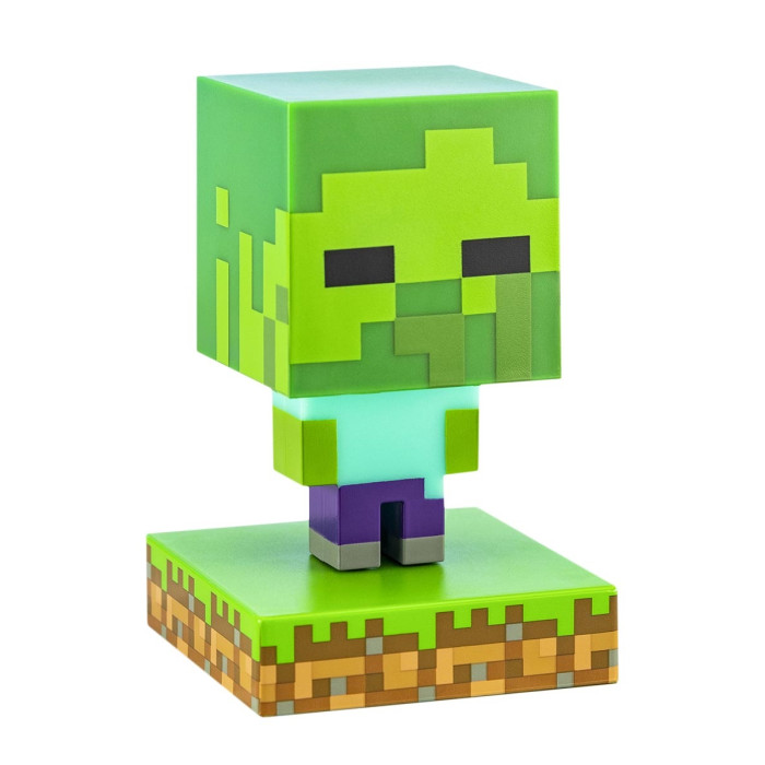 Светильник Pixel Crew Светильник Minecraft Zombie Icon light
