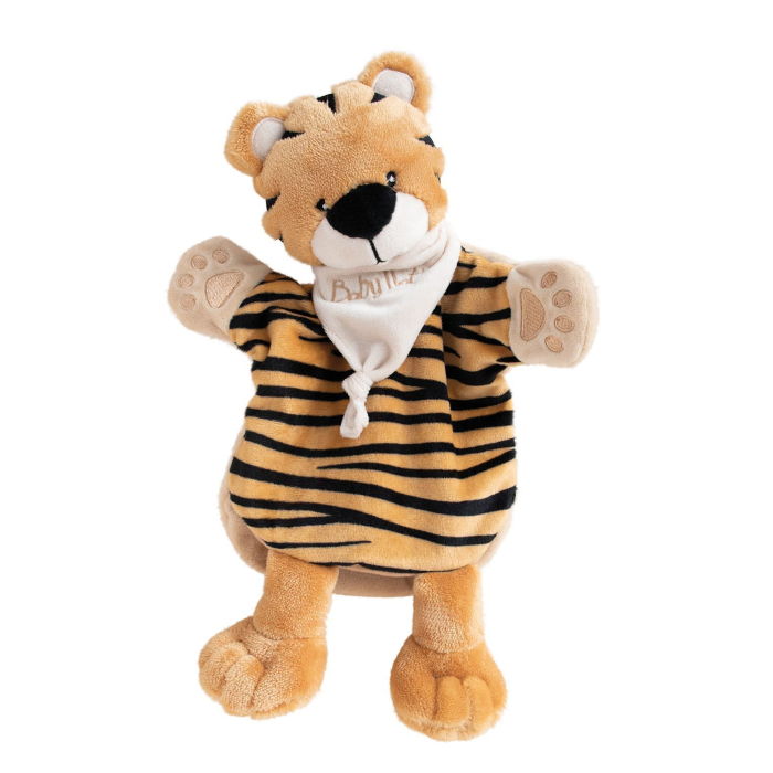 

Baby Nat' by Doudou et Compagnie Игрушка на руку Тигр 25 см, Игрушка на руку Тигр 25 см