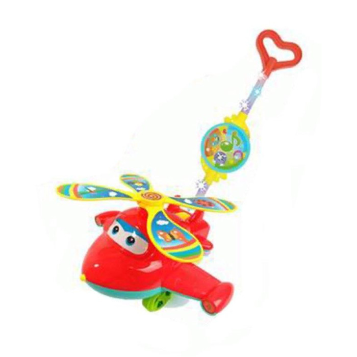 Купить Каталки-игрушки, Каталка-игрушка Наша Игрушка с ручкой Самолетик M0546