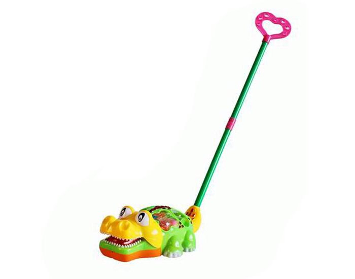 Каталка-игрушка Наша Игрушка сортер с ручкой Крокодил M0110