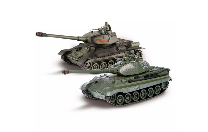 Crossbot Танковый бой Т-34 и Germany King Tiger на радиоуправлении
