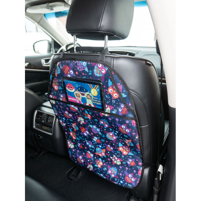  АвтоБра Защита сиденья с карманом под планшет Совы