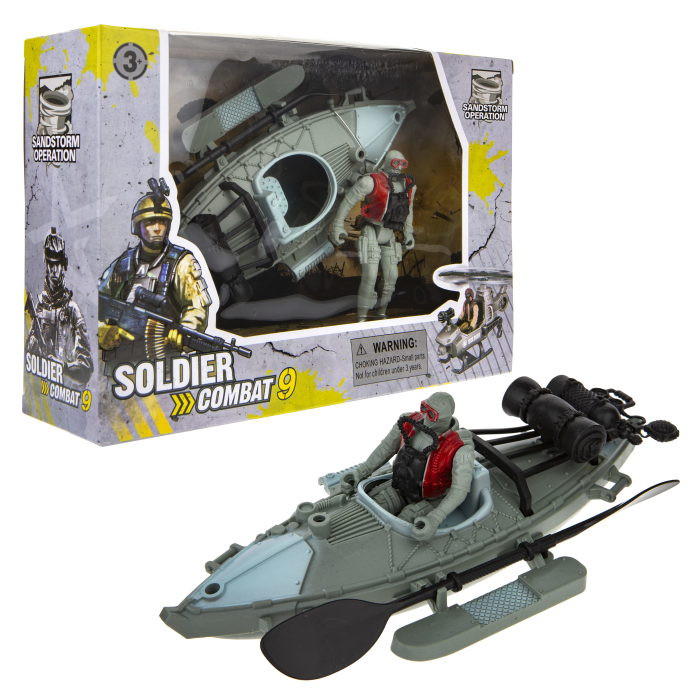 1 Toy Игровой набор Воины Штурмовая лодка