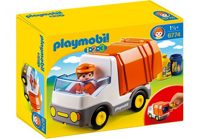 

Конструктор Playmobil 1.2.3 Мусоровоз, 1.2.3 Мусоровоз