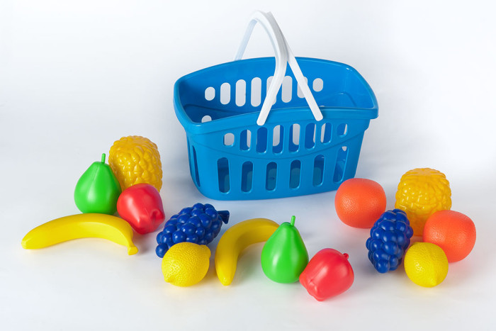 Toys Plast Набор фруктов в корзине