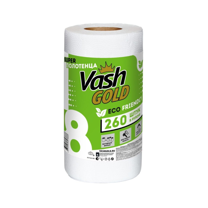  Vash Gold Бумажные Super полотенца Eco Friendly 260 листов