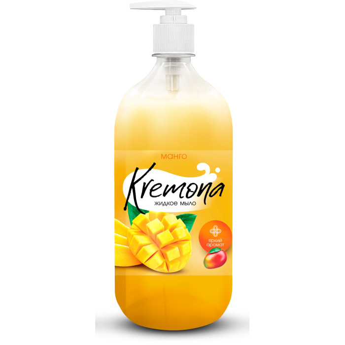  Wellweek Жидкое мыло Kremona манго с дозатором 1 л