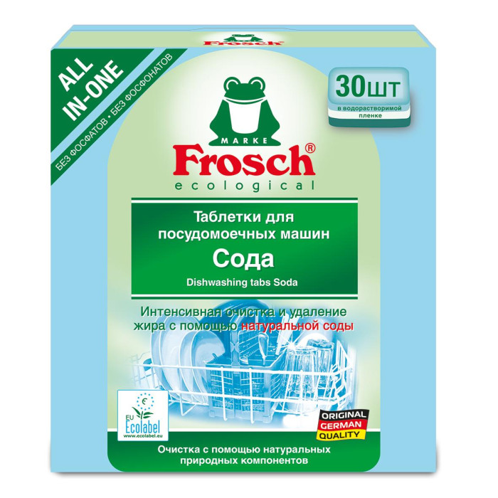  Frosch Таблетки для посудомоечных машин Сода 30x20 г