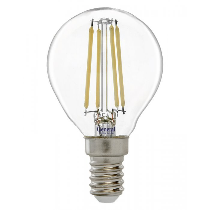 Светильник General Лампа LED филамент 10W G45 E14 4500 шар 10 шт.
