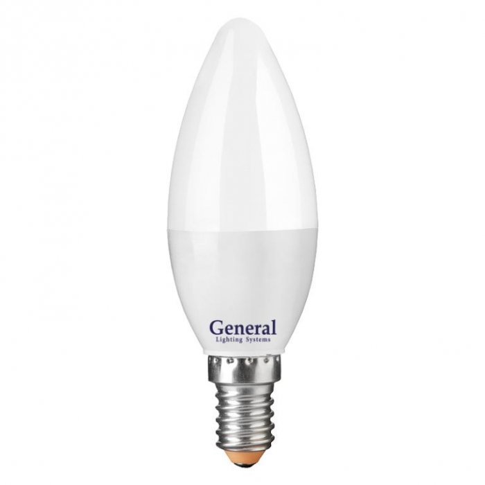 Светильник General Лампа LED 15W E14 4500 свеча 10 шт.