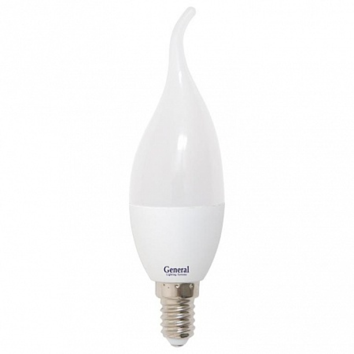 Светильник General Лампа LED 10W E14 6500 свеча на ветру 10 шт.