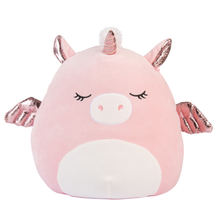 фото Мягкая игрушка squishmallows хрюшка-единорожка грисси мягконабивная 30 см