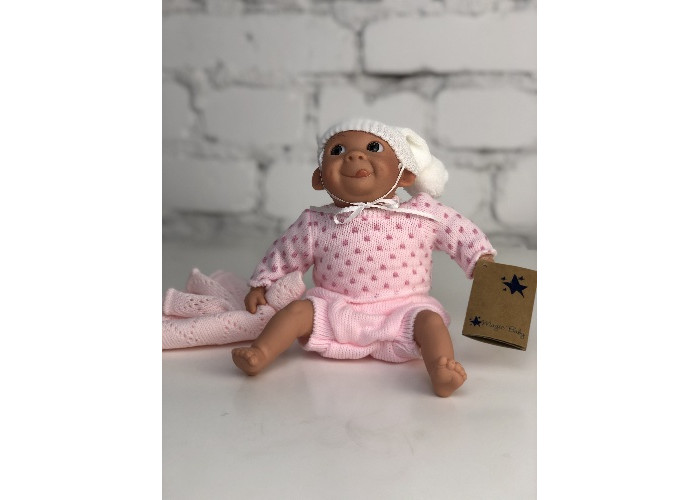 Купить Куклы и одежда для кукол, Lamagik S.L. Пупс Каритас в розовом с высунутым язычком 23 см