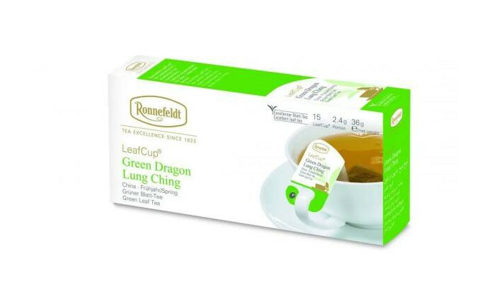 Ronnefeldt Чай Leaf Cup Green Dragon Lung Ching 15 пак.